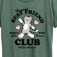 thumbnail image 3 of Instant Message - Humans Best Friend Club Cat - Women's Short Sleeve Graphic T-Shirt, 3 of 6