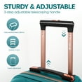 thumbnail image 3 of 29" Large Checked Luggage Hardside Expandable Suitcase with Spinner Wheels & TSA Lock, Lightweight Rolling Luggage for Travel,Teal, WD8810, 3 of 8