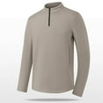 thumbnail image 7 of Mens Workout Shirts Big & Tall M-5XL Plus Size Casual Long Sleeve Tees Tops Basic Solid Zipper Stand Collar Comfort Pullover Running Tshirts, 7 of 7