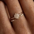 thumbnail image 4 of CZ Tiny Ring, Natural White Topaz Ring, White Topaz Gemstone Ring, November Birthstone, Womens Ring, Gold Micron Ring, 925 Sterling Silver, Dainty Ring, Wedding Ring, Party Wear, Stackable Ring, 4 of 6