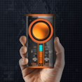 thumbnail image 3 of Altavoz Bluetooth con cañón de acero pequeño y transparente, subwoofer con sonido y ritmo de luz, serie TWS, Bluetooth 5.0, altavoz pequeño creativo, 3 of 3