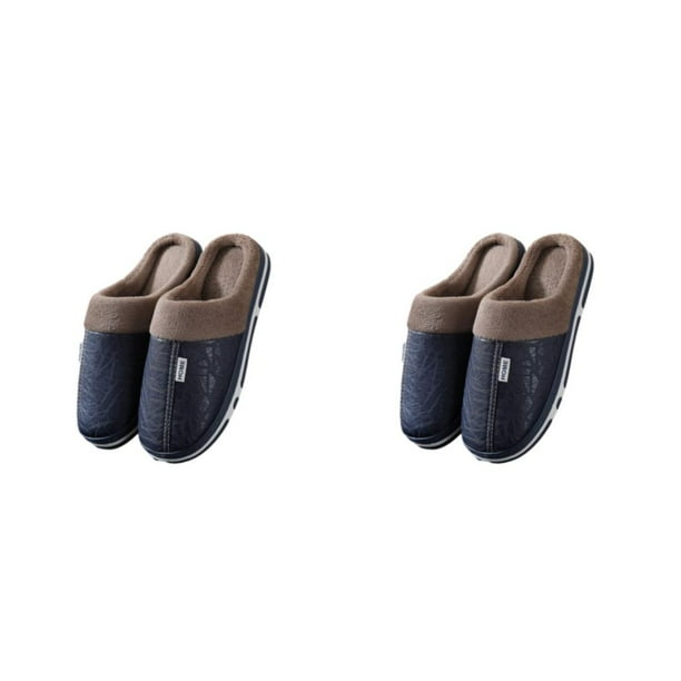 Zapatos Minnieouse Zapatillas de invierno Algodón Caucho Azul 44-45 2piezas