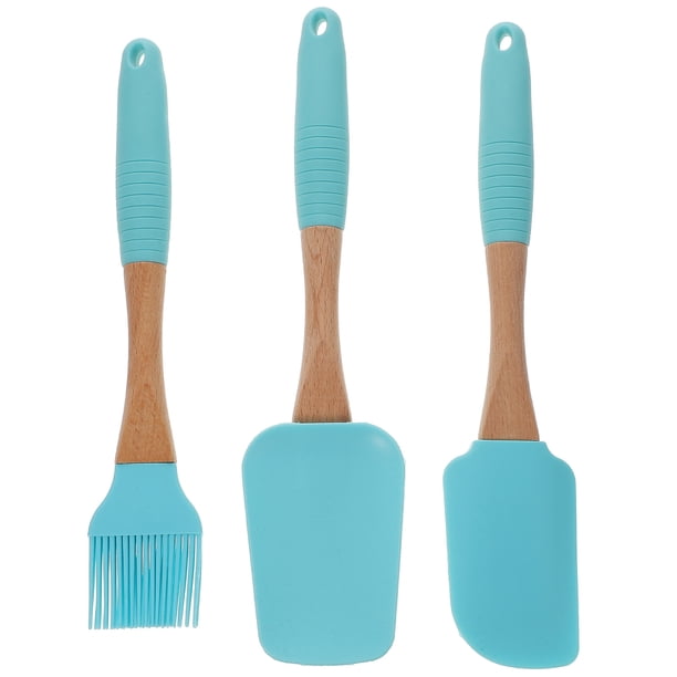 1 juego de raspador de silicona, cepillo para aceite de repostería, espátula para pasteles, raspador, juego de pinceles para untar, utensilios de cocina