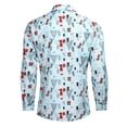 thumbnail image 2 of Fankiway Chemise de Fête à Manches Longues Style Ethnique pour Hommes de Noël Moche, 2 of 5