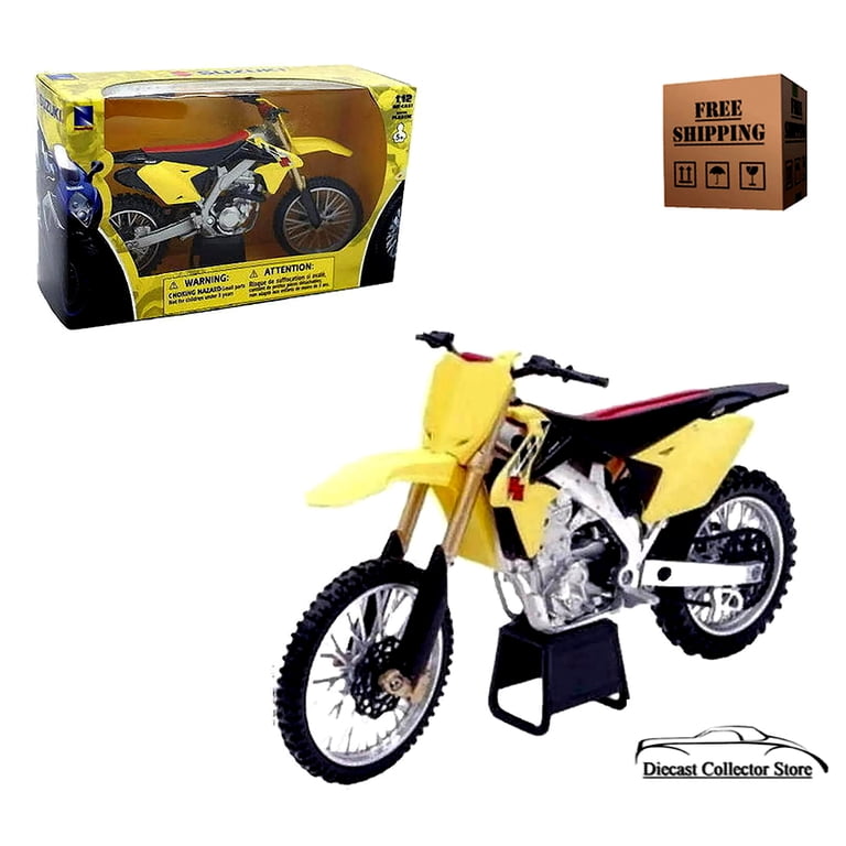 New Ray Toys, Motorcycle Model, 1/12 Suzuki RM-Z450 2014, Yellow
