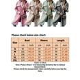 thumbnail image 2 of Women Plaid Jacket Turn Down Collar Button Long Shackets Cardigan Coat with Pockets, 2 of 3