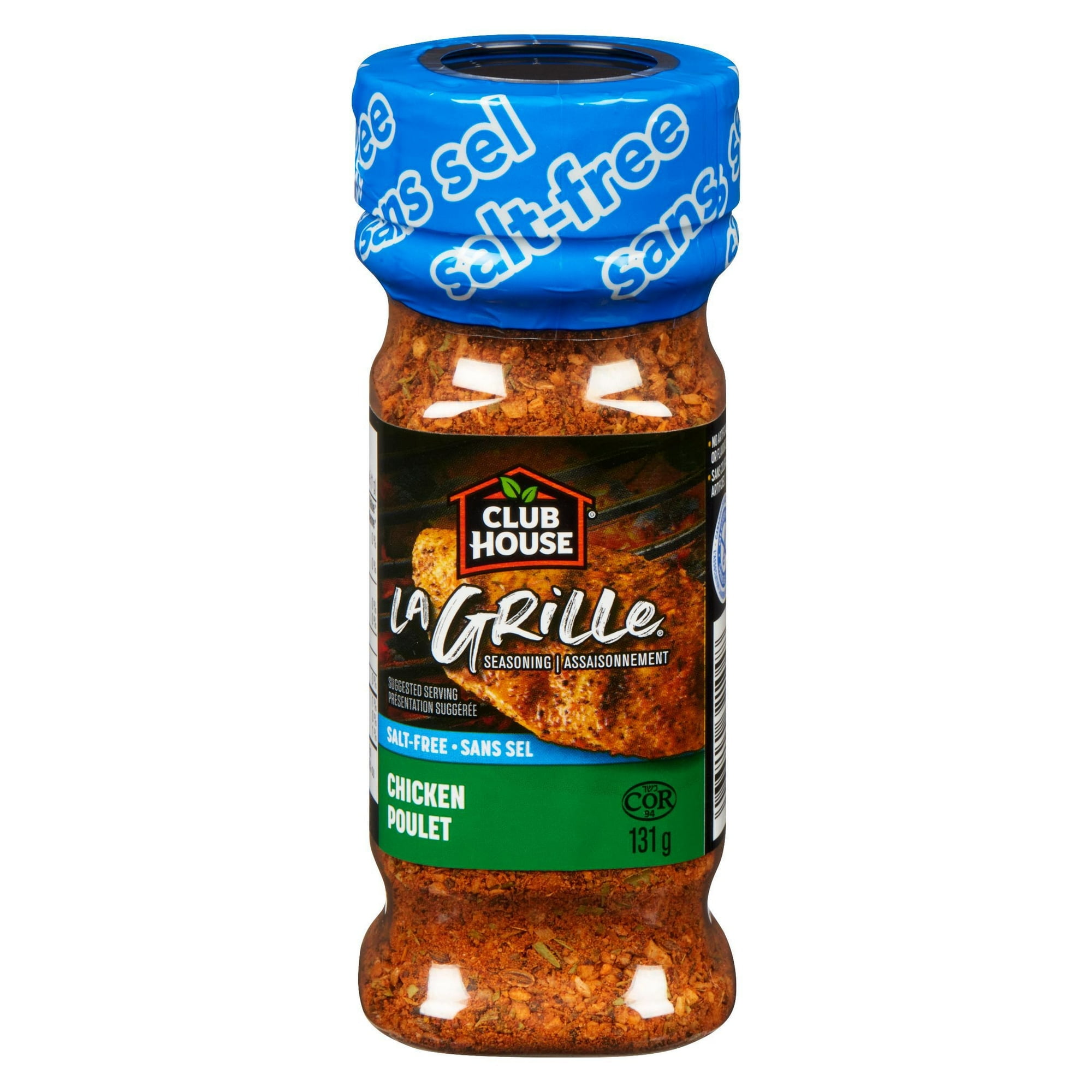 Club House La Grille Chicken Seasoning, Salt-Free, 131g