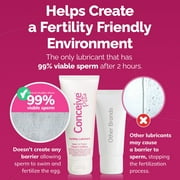 Conceive Plus Fertility Lubricant, Fertility Personal Lubricant Formula for Couples Trying to Conceive, Multi-Use Tube 2.5 fl.oz.