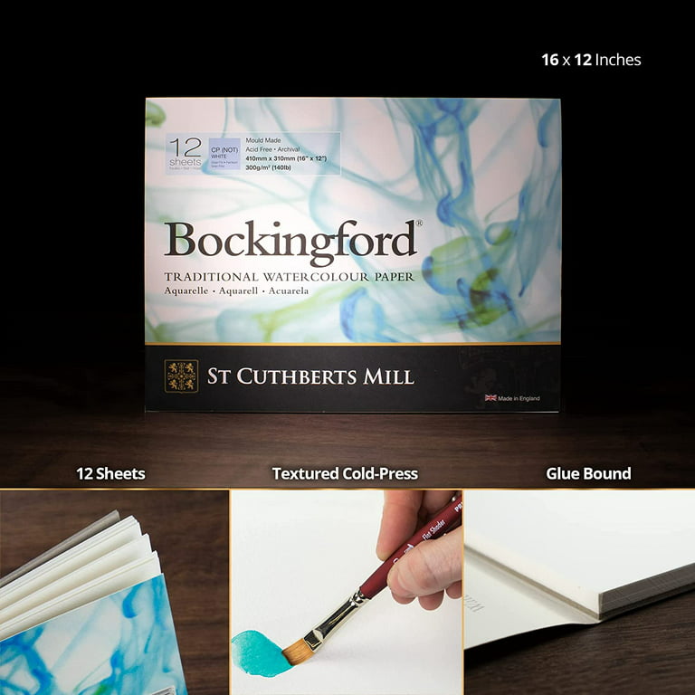 Bockingford Watercolour Blocks 140lbs / 300gsm CP (NOT)