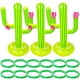 thumbnail image 1 of KAKOWELY 3 juegos de anillos inflables para lanzar cactus, juguetes de fiesta con anillos inflables flotantes., 1 of 5
