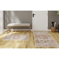 thumbnail image 2 of Mainstays 2 pack Traditional Pattern Velvet Rust Red, Machine Washable Accent Scatters Mats 2X4/18X30, Ideal for Hallway, Bedroom, Kitchen, Laundry Room, 2 of 5