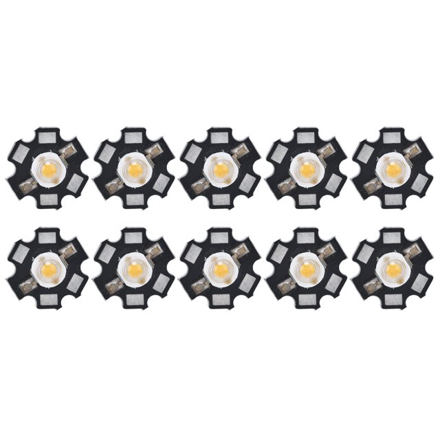 LED Chip, 90lm/W Saving Energy Uniform Lighting Light Source Bead For Bedroom For Downlights For Office For Ceiling Lamps For Home For Flashlight Warm Light 3000K 1W