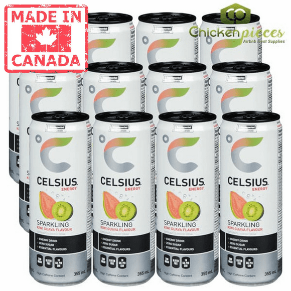 Celsius Kiwi Goyave Boissons Énergétiques 355ml/12oz (12/caisse)