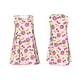 thumbnail image 7 of KLL Strawberry And Cheery Pattern Womens Summer Dresses 2025,Loose Round Neck Sleeveless Sundresses Tank Dresses with Pockets, 7 of 7