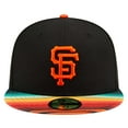 thumbnail image 2 of Men's New Era Black San Francisco Giants Turn Back The Clock 59FIFTY Fitted Hat, 2 of 6