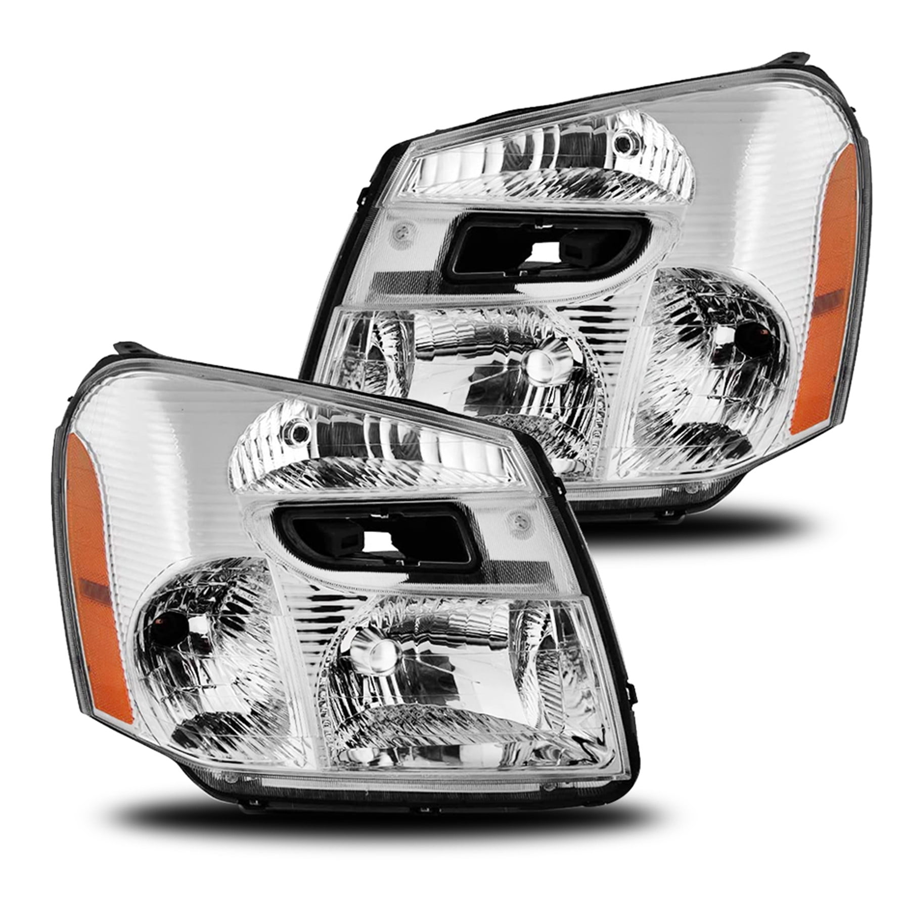 SEBLAFF Headlight Assembly Replacement for 2005 2006 2007 2008 2009 Chevy  Equinox Halogen Type Projector Headlights Pair GM2503254 GM2502254