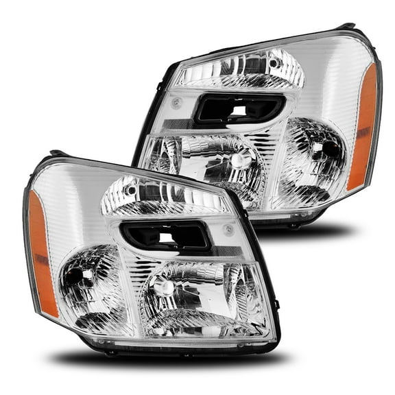 SEBLAFF Headlight Assembly Replacement for 2005 2006 2007 2008 2009 Chevy Equinox Halogen Type Projector Headlights Pair GM2503254 GM2502254 Left Right Side