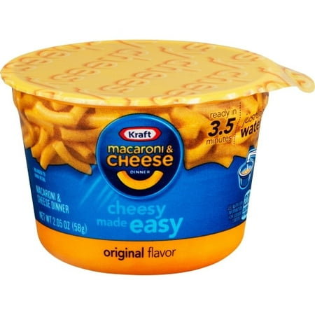 BBD 14 aug 2024 Kraft EasyMac Cups Microwavable - Original - Cup - 2.05 oz - 10 / Carton