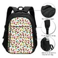 thumbnail image 3 of Vsdgher Ice Cream Popsicles Print Travel Laptop Backpack, Laptops Backpack with USB Charging Port, Water Resistant Computer Bag Gift for Men & Women, 3 of 7