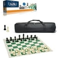 thumbnail image 4 of WE Games Tournament Chess Set with 20 inch Roll-Up Vinyl Chess Board with Carry Bag, 4 of 10
