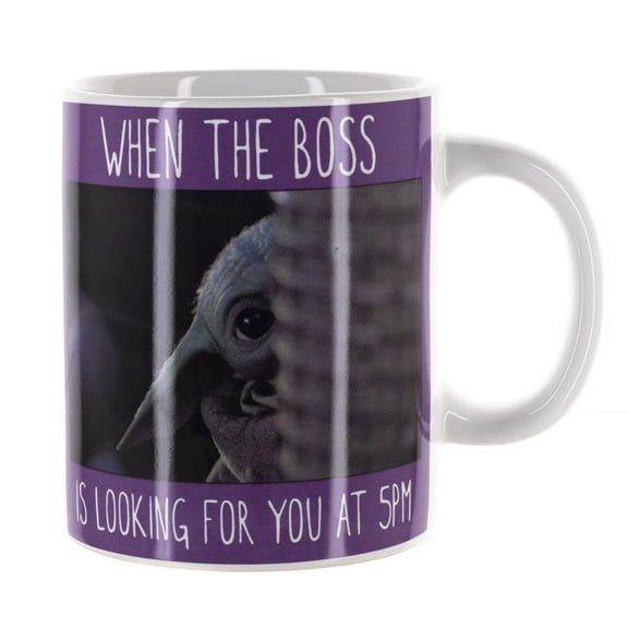 Star wars The Mandalorian Grogu Funny Boss Meme Ceramic Mug