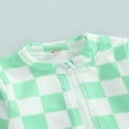 thumbnail image 4 of QJUHUNG Kid Baby Girls One Piece Swimsuit Long Sleeve Zipper Swimwear Ruffle Rashguard Bathing Suits Beachwear, 4 of 7