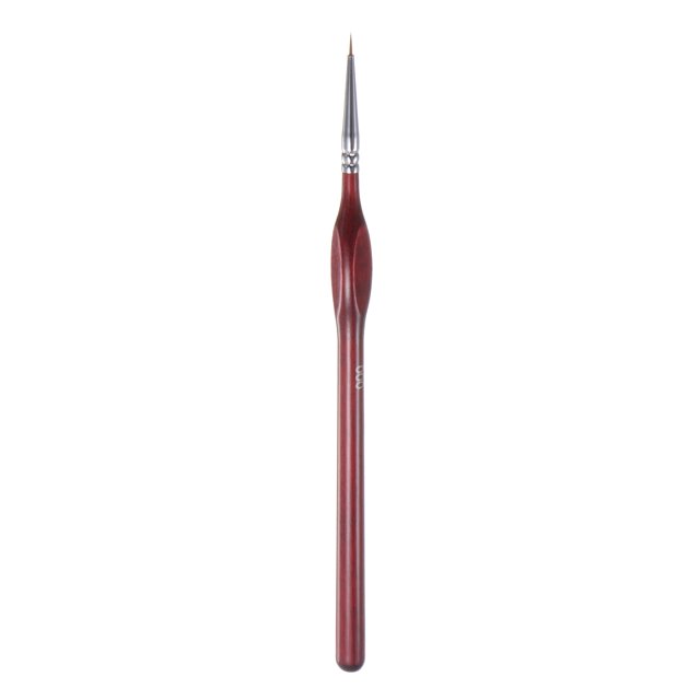 Pintura Pinceles 7mm Puntiaguda Punta 182mm Longitud Nylon Pelo Detallado Pintura Pincel para Acuarela Óleo Acrílica Pintura(000#), Rojo