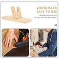 thumbnail image 2 of Wood Storage Rack Beige 1Pack 8.7x3.7in, 2 of 9