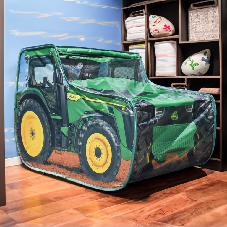 特撮 TRACTOR INC. INSIDE PARK POPFLY John Deere Pop-N-Play Tractor Tent | Academy