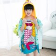 thumbnail image 4 of 2 Uds Niños Surf Playa Con Capucha Poncho Cambio Bata Piscina Baño Toalla Buzo Sunnimix Bata de baño para niños, 4 of 8