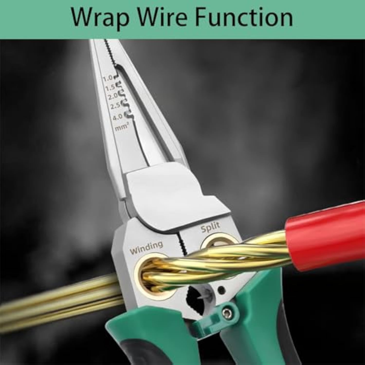 8 in 1 Wire Stripper With Voltage Tester, 2025 Professional Wire Strippers, Cutting and Pulling Wires Cable Scissors, Voltage Tester Pliers, The Ideal Tool for Electricians Enthusiasts (1pcs 8-in-1)
