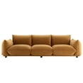 thumbnail image 5 of Modway Copious Performance Velvet Sofa in Cognac, 5 of 7