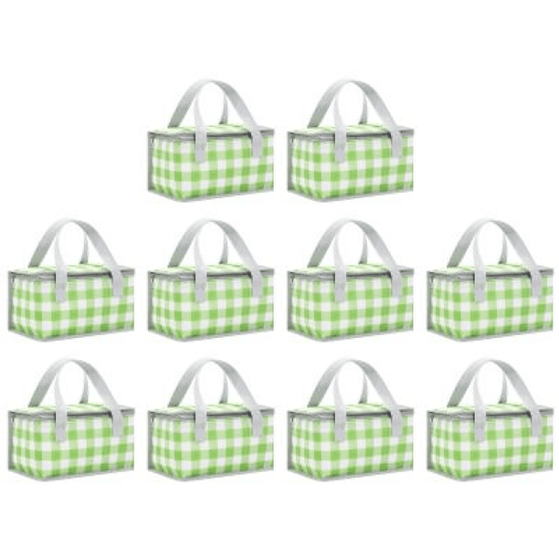Bolsa Picnic Camping Almuerzo Cremalleras Dobles Enfriador Suave para Acampar Verde