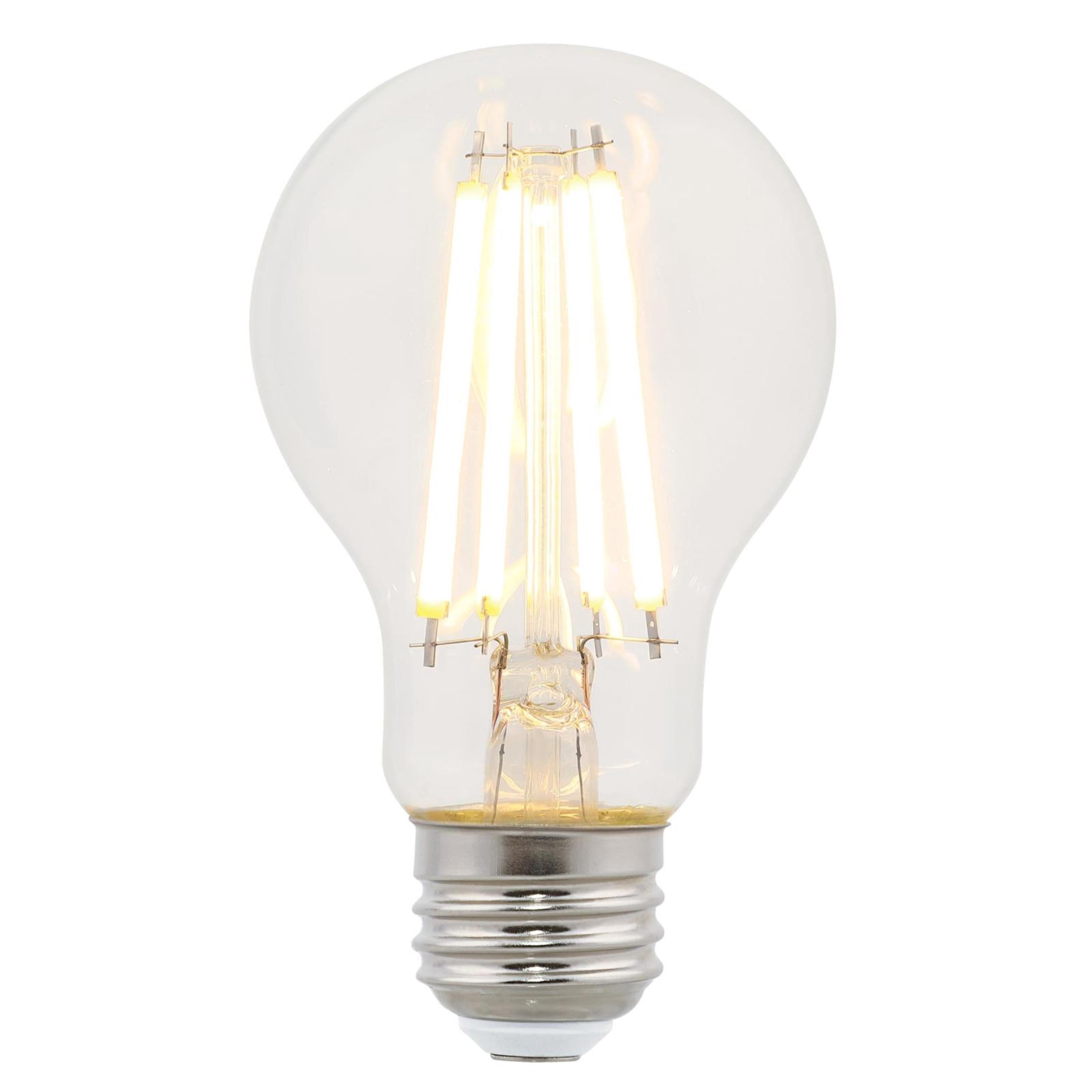 Westinghouse Lighting 5259020 8 Watt (75 Watt Equivalent) A19 Dimmable Clear Filament LED Light Bulb, Medium Base, 6 Pack