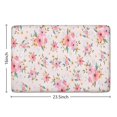 thumbnail image 5 of Pioneer Flower Floral Print Flannel Non Slip Door Rugs,Washable Door Mats Indoor,Decorative Door Mats,Dirt-Resistant and Absorbent Doormat for Entrance,Bedroom,Kitchen,Bathroom,23.5"x16", 5 of 5