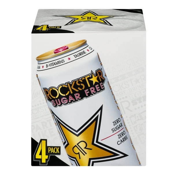 Rockstar Sugar-Free Original Energy Drink, 16 Fl. Oz., 4 Count