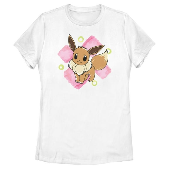 Women's Pokemon Watercolor Eevee  Graphic T-Shirt