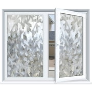 HIDBEA 78.7 in x 17.5 in 3D Diamond Decorative Window Privacy Film