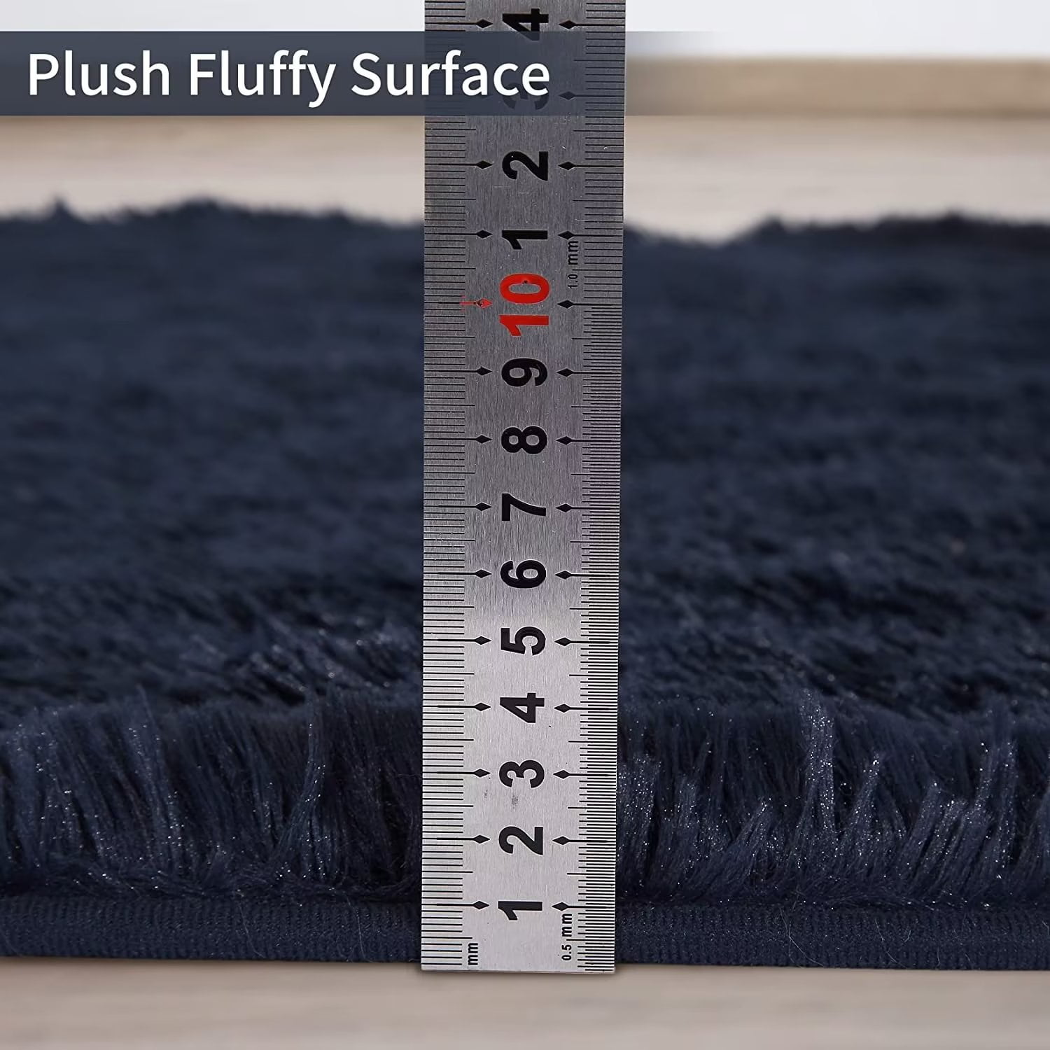 RugRu アイボリー ネイビー Wool Shaggy Rug 140×200 Amazon.com: Msrugs Area Rugs, 2x7 Shaggy Collection Modern