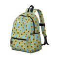 thumbnail image 2 of Sunflower Blue Pattern Cute School Backpack with Padded Back and Adjustable Shoulder Straps 13.4"x11"x4.7", 2 of 5
