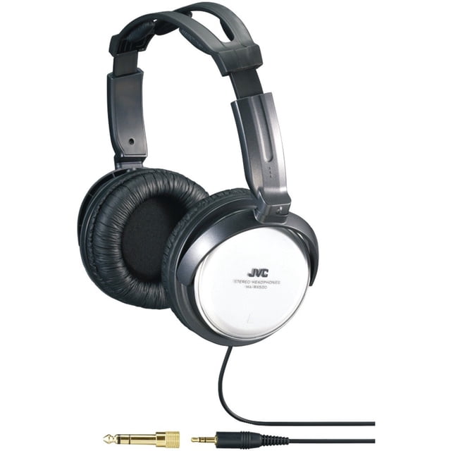 Auriculares JVC HARX500 de tamaño completo con cable plateados