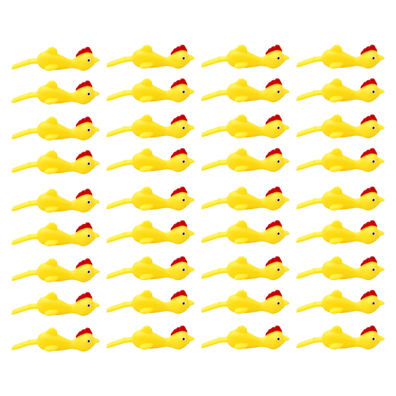 CQCYD under $5 5Pcs Sling Shot ChickenToys, Slingshot Chicken LaunchToys, Rubber Band Flying PrankToys, 48 Pack Ejection Fidget StressToys,KidsOutdoor Party CarnivalToys, Wall Ceiling Sticky FunToys