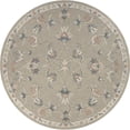 thumbnail image 1 of LR Resources VICTO81585SLV73RD 7 ft. x 3 in. Mirroring Floral Bloom Area Rug Round Silver, Cream & Blue, 1 of 1