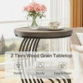 thumbnail image 2 of Fnova End Table Modern Wood Narrow Farmhouse Side Tables with Storage Shelf for Living Room, Bedroom, Nightstand, 2 of 16