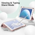 thumbnail image 6 of JETech Case for iPad Pro 10.5-Inch and iPad Air 3 (10.5-Inch 2019, 3rd Generation) with Pencil Holder, Slim Tablet Cover with Soft TPU Back, Auto Wake/Sleep (Rose Gold), 6 of 8