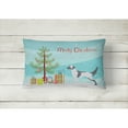 thumbnail image 2 of Carolines Treasures BB2899PW1216 English Setter Merry Christmas Tree Canvas Fabric Decorative Pillow, 12H x16W,, 2 of 3
