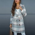 thumbnail image 2 of Uhndy 2022 Jackets for Women, Fashion Women Casual Pockets Printed Long Sleeve Tops Jacket Plaid Coat Winter Coats Christmas Gifts for Women, 2 of 6