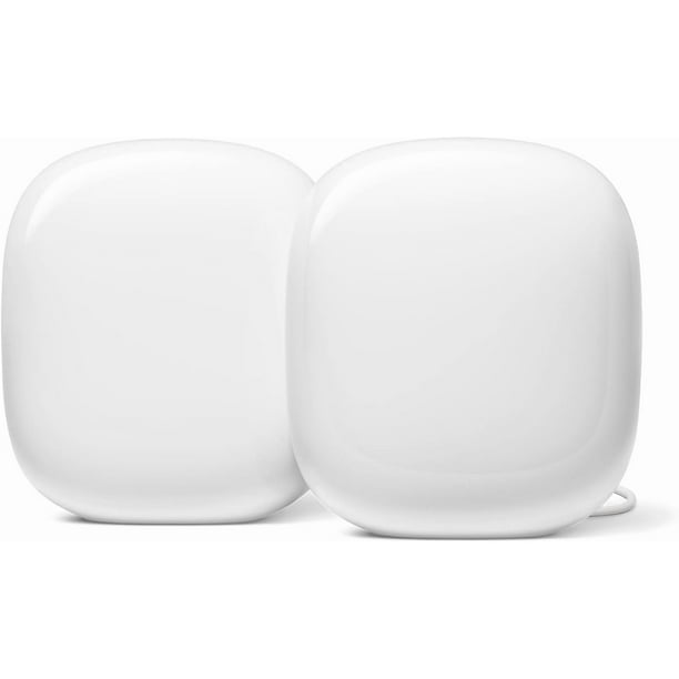 Sistema Wi-Fi Google Nest WiFi Pro 6E Mesh Router, paquete de 2