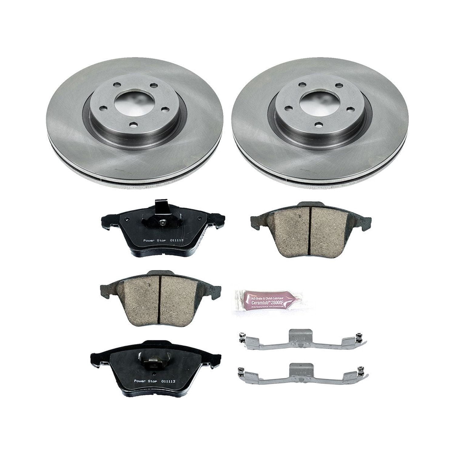 Power Stop Front Stock Replacement Brake Pad and Rotor Kit KOE5279
