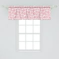 thumbnail image 2 of Ambesonne Cherry Blossom Valance Pack of 2, Uneven Pattern, 54"X18", Pale Pink Ruby and White, 2 of 3